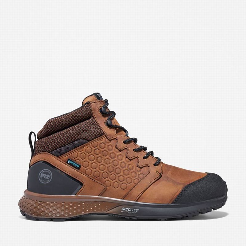 Brown Timberland PRO Reaxion Hikers Work Boots | 98671960