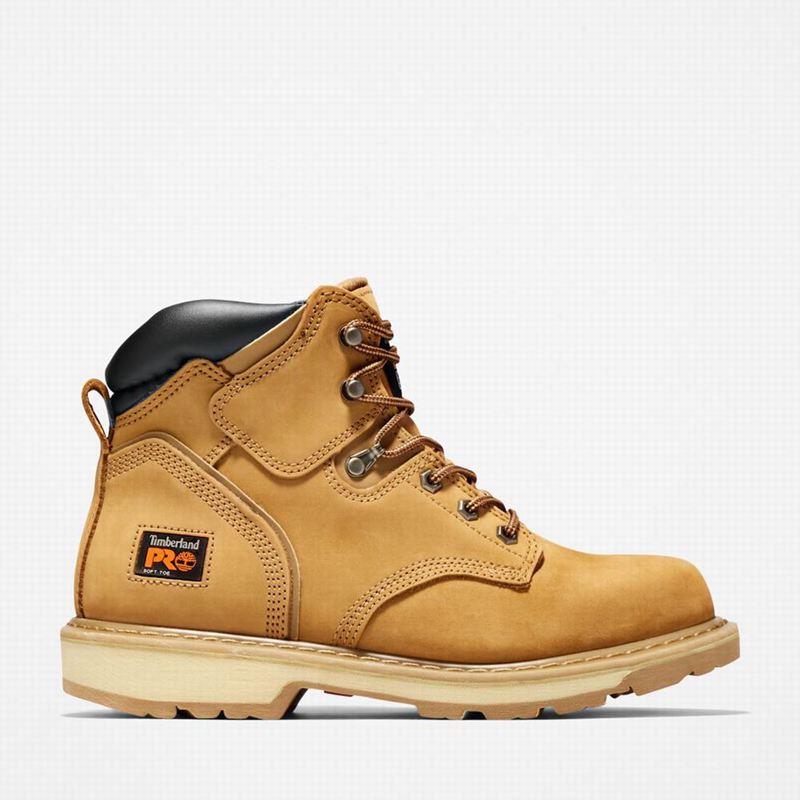 Brown Timberland Pit Boss 6" Work Boots | 3589341