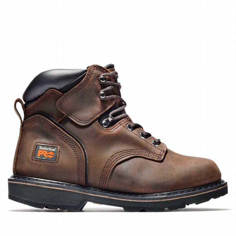Brown Timberland Pit Boss 6" Work Boots | 63503436
