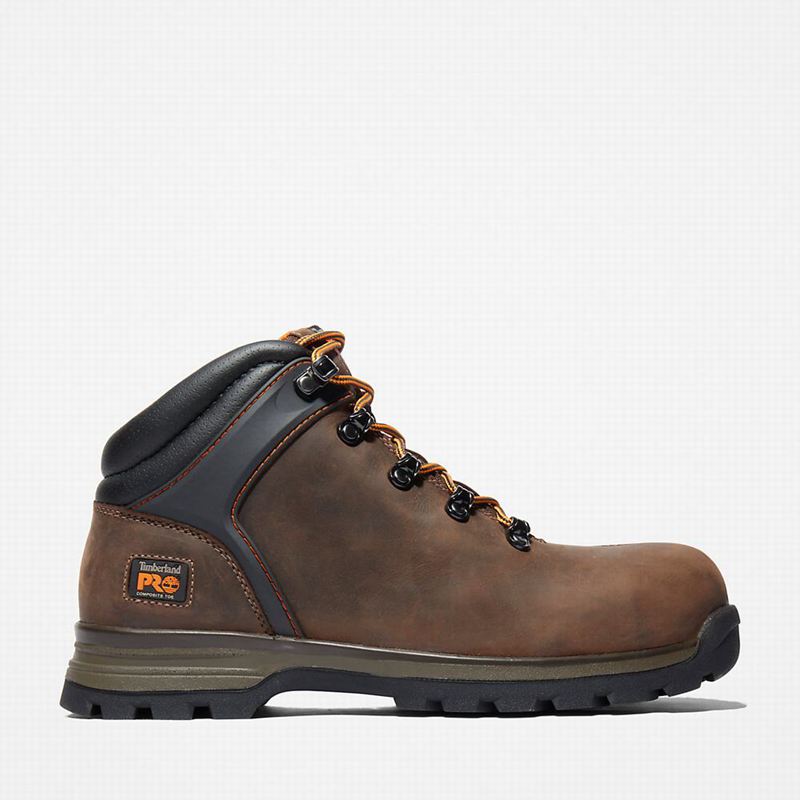 Brown Timberland Splitrock XT Comp-Toe Work Boots | 29159399