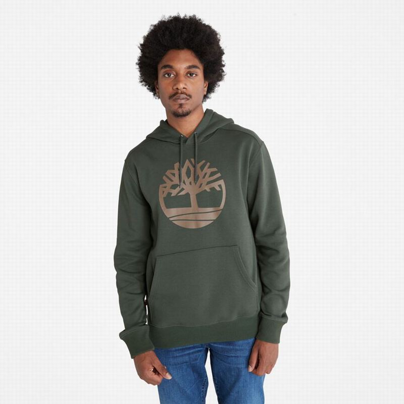 Brown Timberland Tree-Logo Hoodie | 1246763