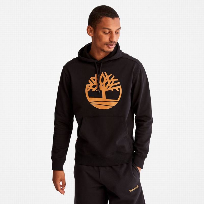 Brown Timberland Tree-Logo Hoodie | 21638513
