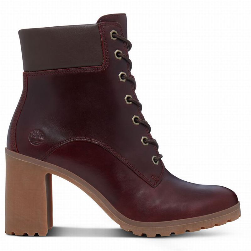 Burgundy Timberland Allington 6 Inch Boots | 55319637