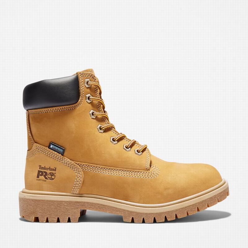 Burgundy Timberland Direct Attach 6" Waterproof Work Boots | 70804285