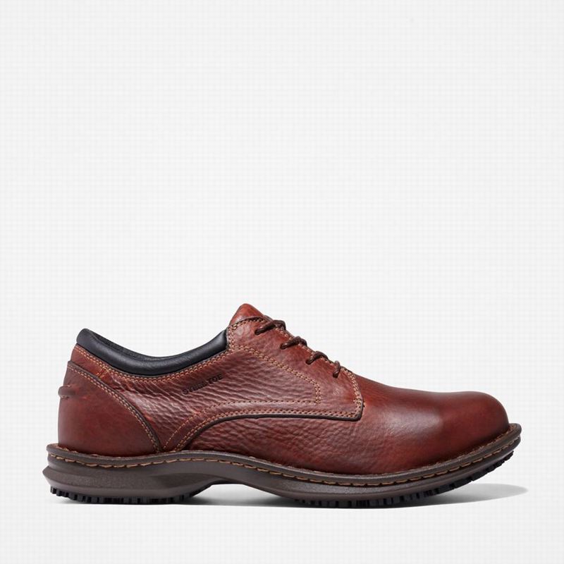 Burgundy Timberland Gladstone Casual Steel Toe Work Shoes | 62195190