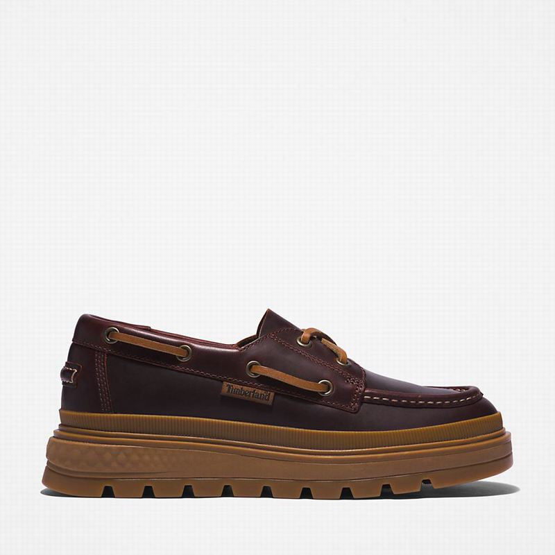 Burgundy Timberland GreenStride Ray City EK+ Boat Shoes | 69625540