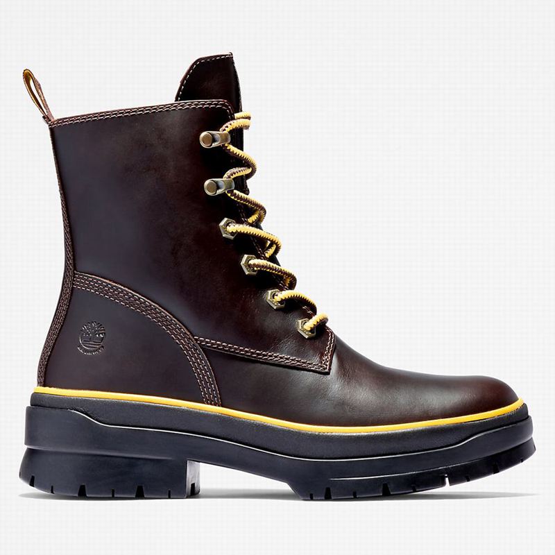 Burgundy Timberland Malynn EK+ Mid Lace-Up Boots | 1865271