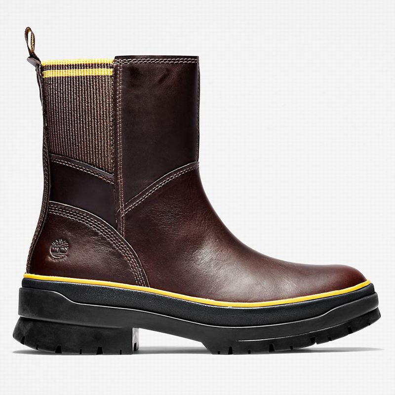 Burgundy Timberland Malynn Side-zip Boots | 85077223
