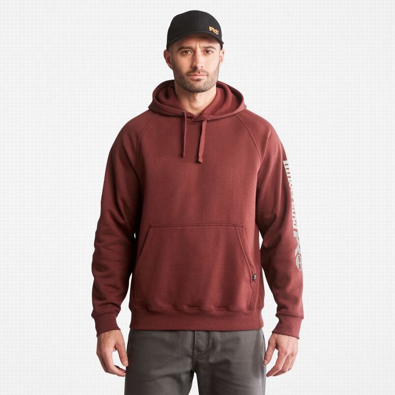 Burgundy Timberland PRO Hood Honcho Sport Hoodie | 33992511