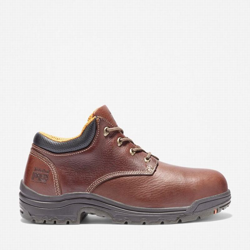 Burgundy Timberland TiTAN Casual Alloy Toe Work Shoes | 32064741