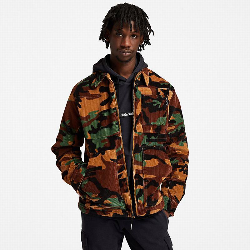 Camo Timberland Garfield Hooded Jackets | 44314341