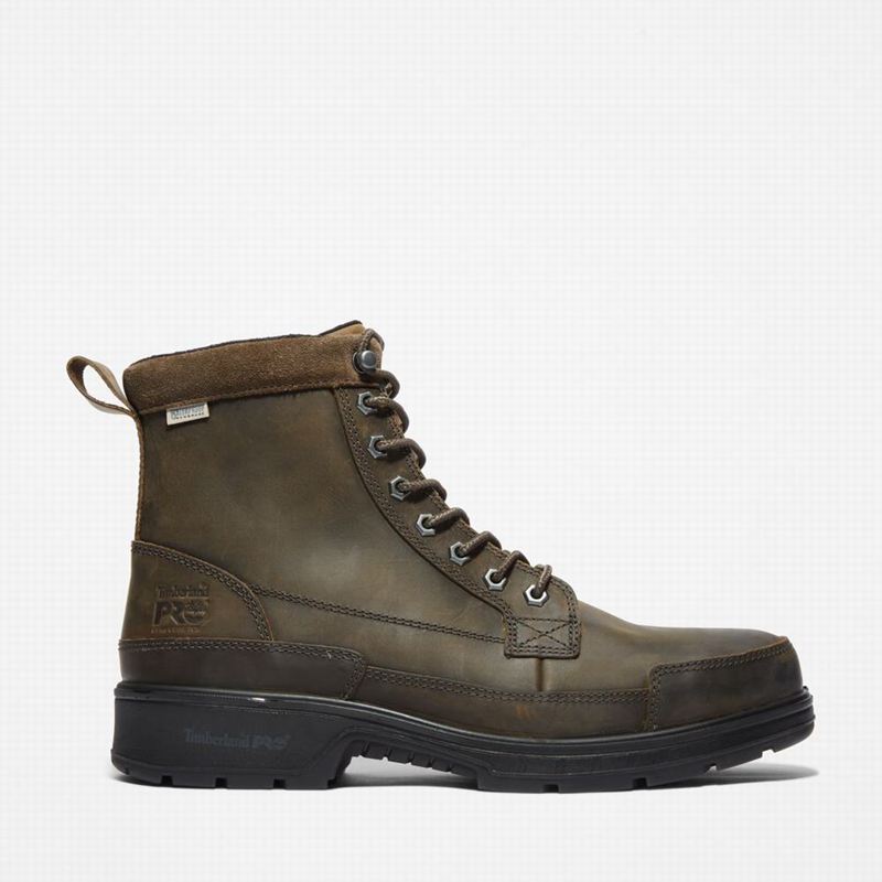 Coffee Timberland Nashoba EK+ 6" Composite Toe Waterproof Work Boots | 73442854