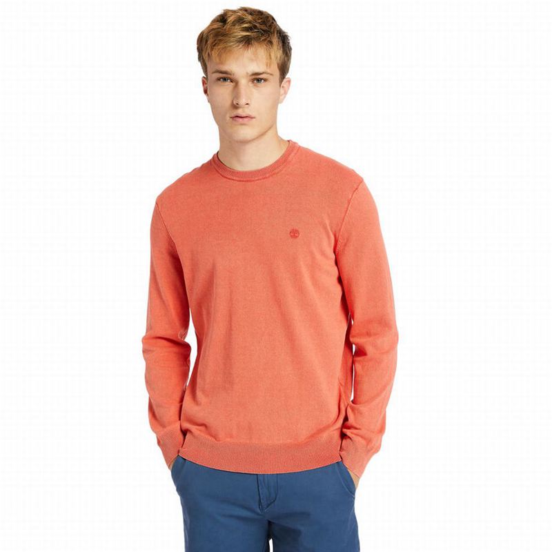 Coral Timberland Garment-Dyed Sweatshirts | 9382613