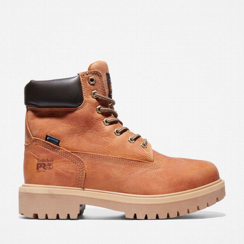 Gold Timberland Direct Attach 6" Waterproof Work Boots | 5907571