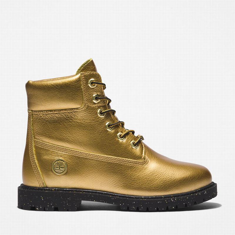 Gold Timberland Heritage 6 Inch Boots | 38674780