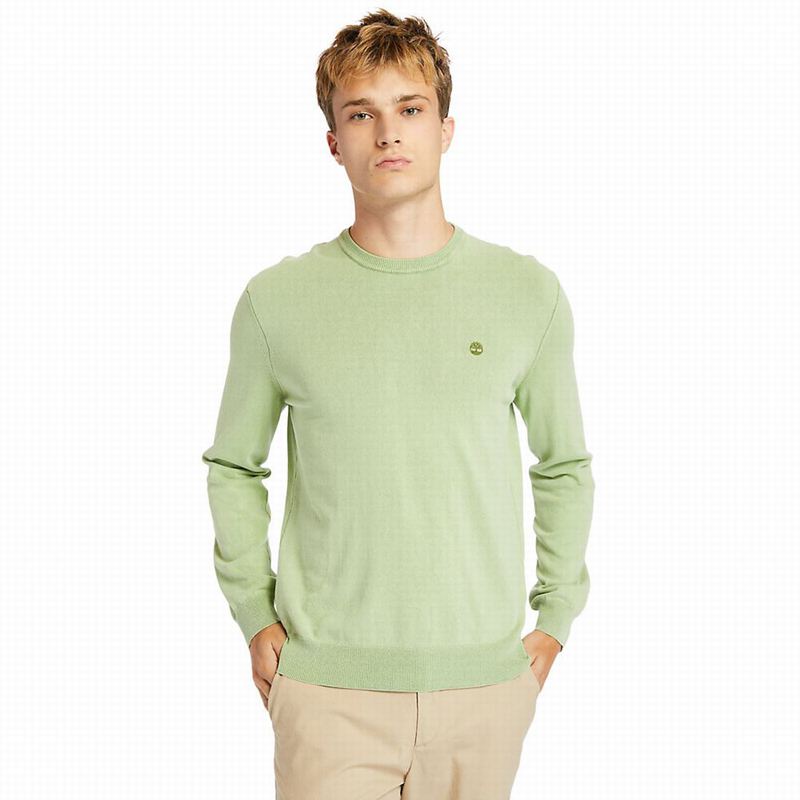 Green Timberland Garment-Dyed Sweatshirts | 68979898