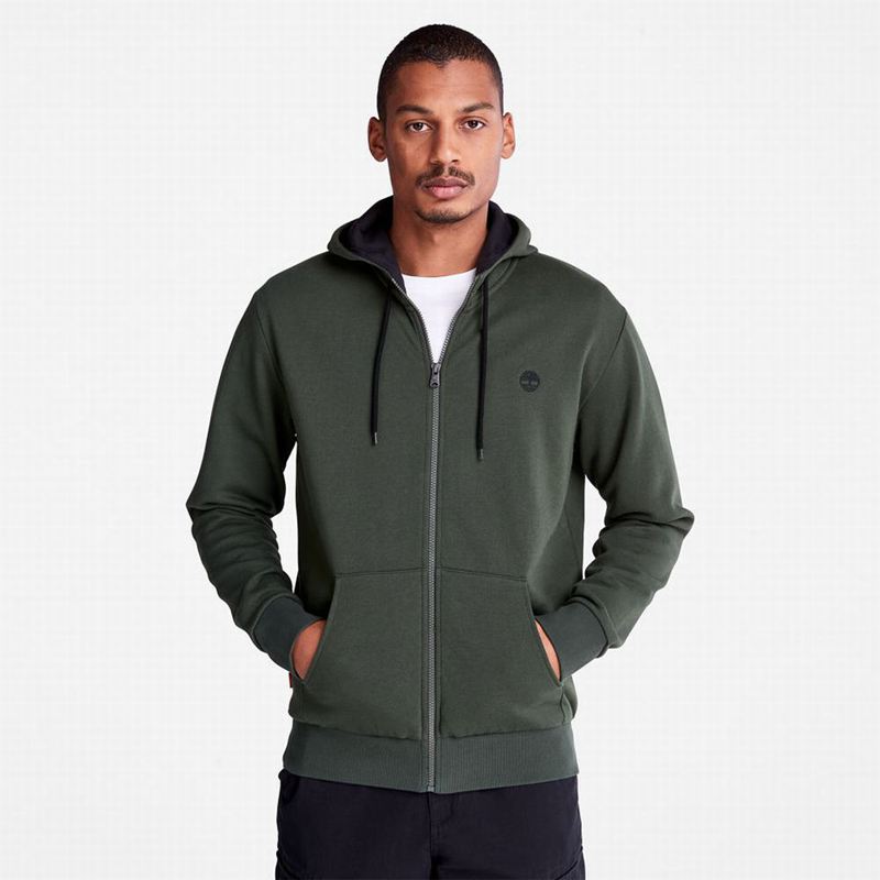 Green Timberland Oyster River Zip Hoodie | 846999