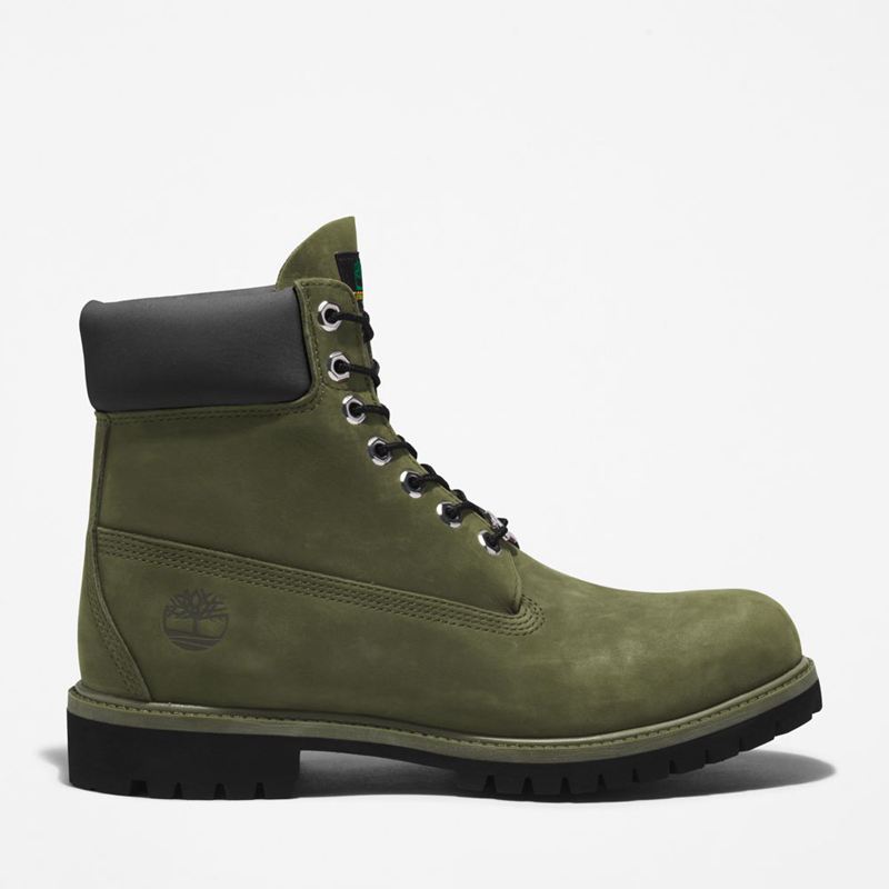 Green Timberland Premium 6-Inch Waterproof Waterproof Boots | 39409935