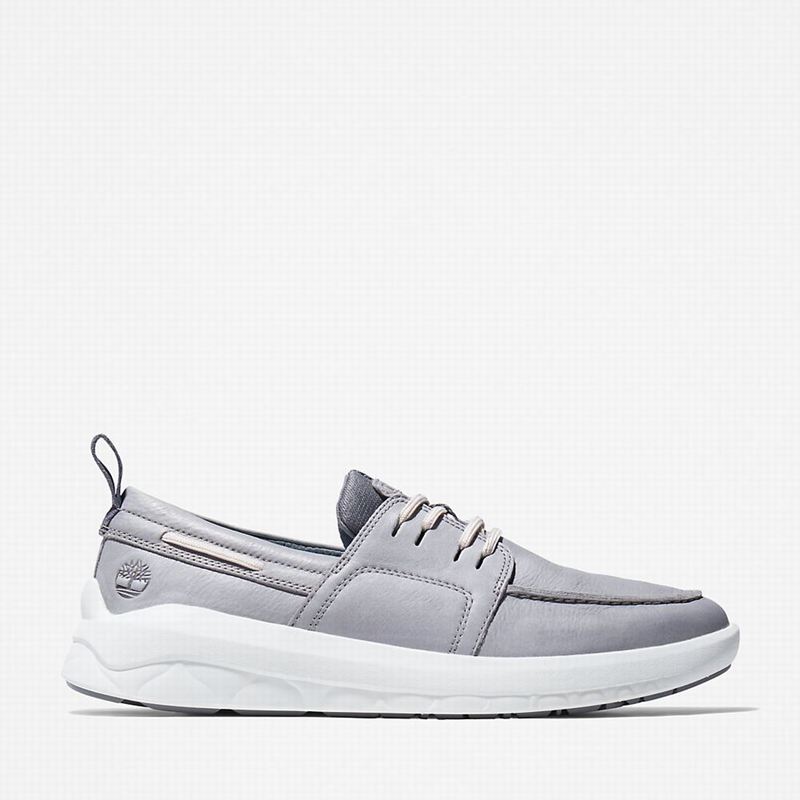 Grey Timberland Bradstreet Ultra Boat Shoes | 1078385