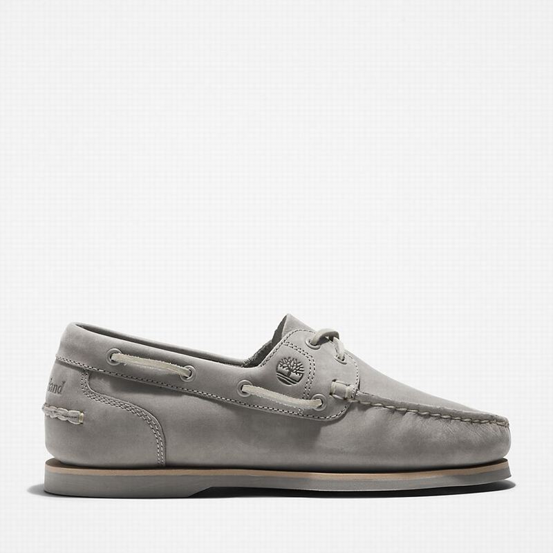 Grey Timberland Classic 2-Eye Boat Shoes | 32816363