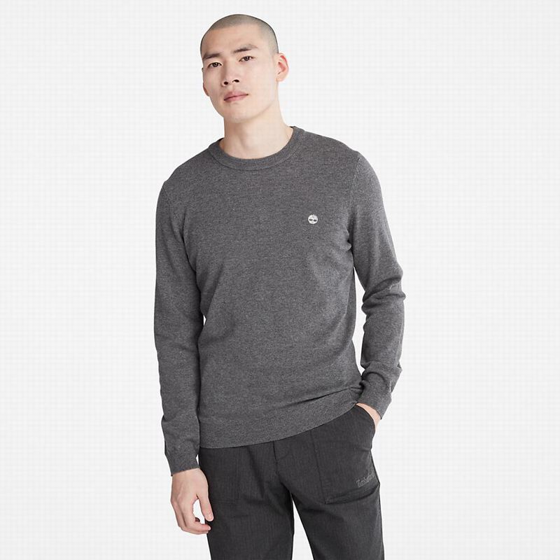 Grey Timberland Cohas Brook Crewneck Sweaters | 59463520
