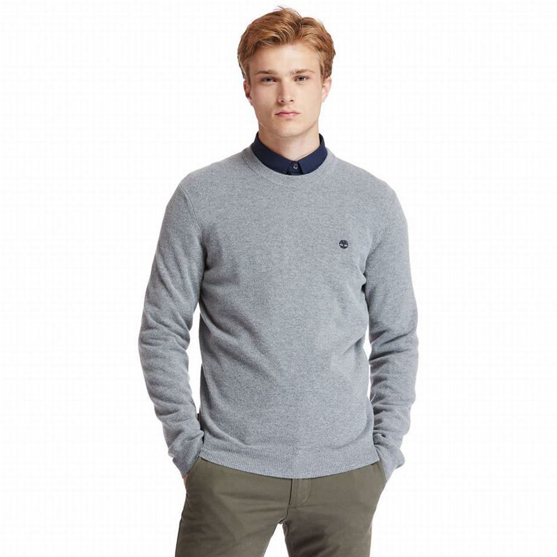 Grey Timberland Cohas Brook Crewneck Sweaters | 86548614