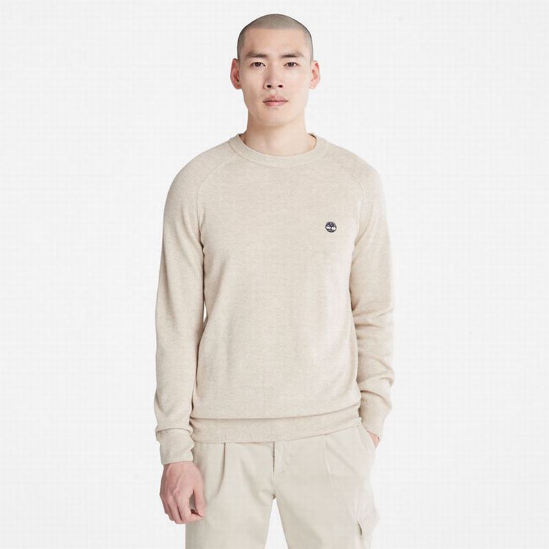 Grey Timberland Crewneck Raglan Jumpers | 83783594
