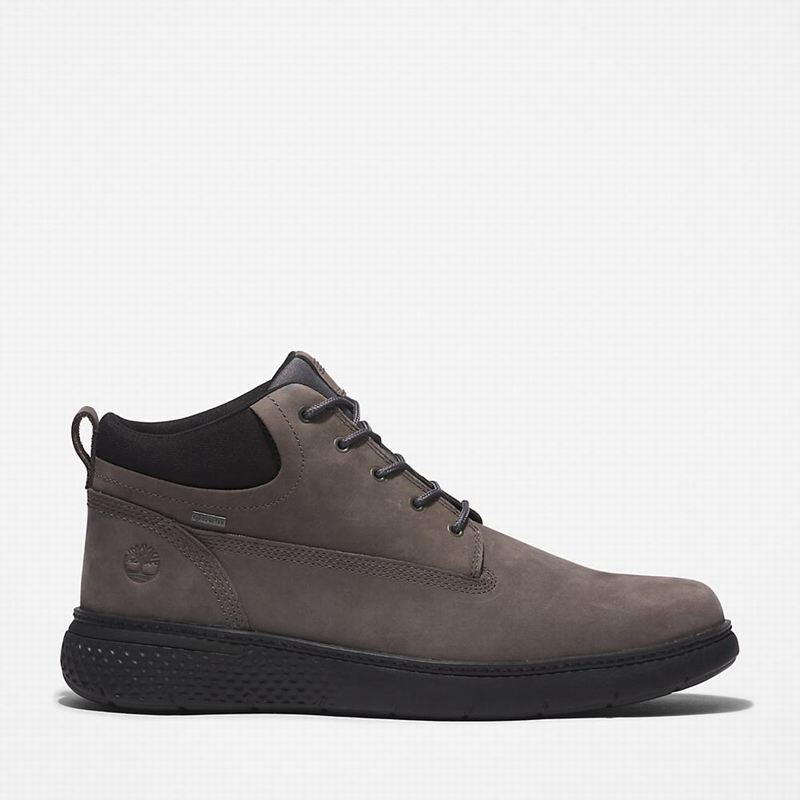 Grey Timberland Cross Mark Gore-Tex Chukka Boots | 19876958