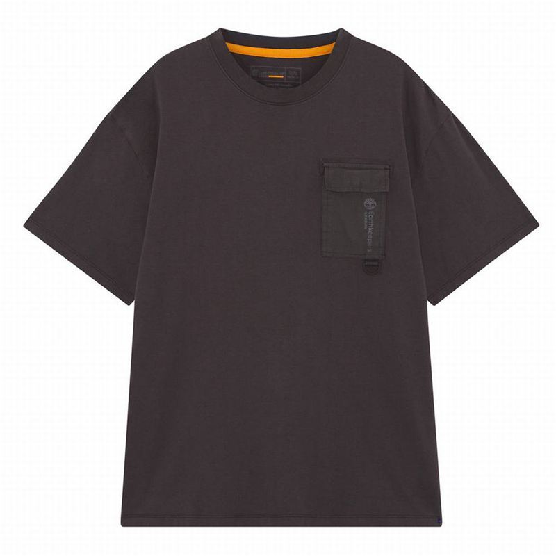 Grey Timberland Dunstan River Crew T-Shirts | 80774627