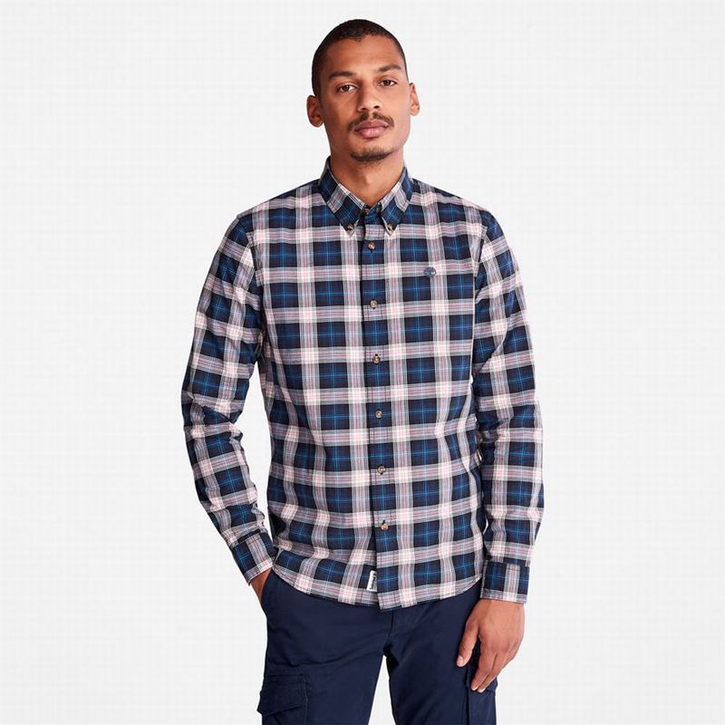 Grey Timberland Eastham River Tartan Shirts | 11353320
