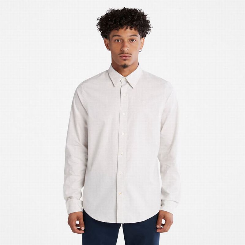 Grey Timberland Lightweight Flannel Shirts | 11935603