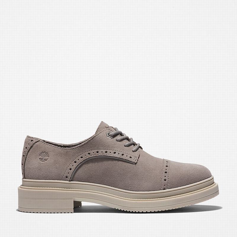 Grey Timberland Lisbon Lane Brogue Oxford Shoes | 40596742