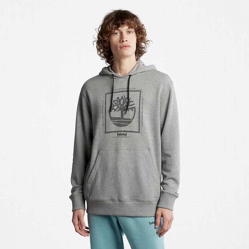 Grey Timberland Logo Hoodie | 74598394
