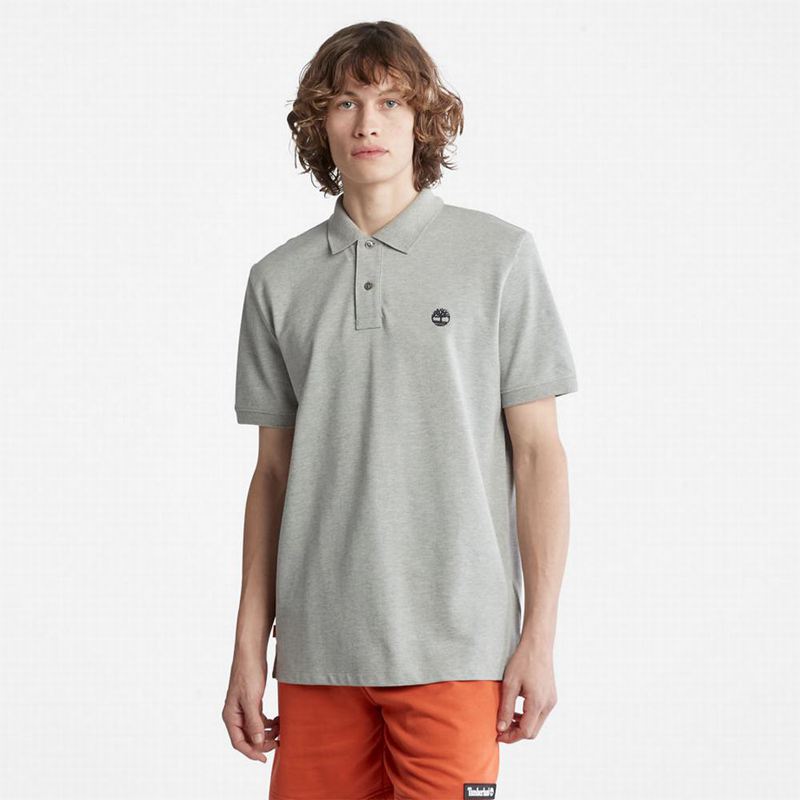 Grey Timberland Millers River Pique Polo Shirts | 25371527