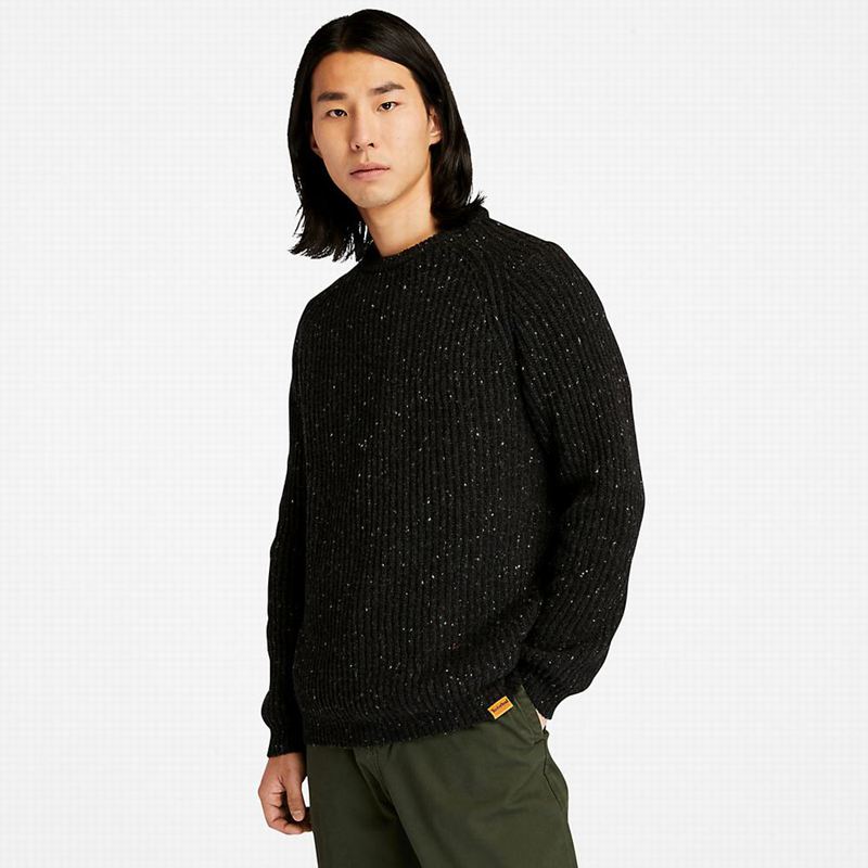 Grey Timberland Naps Yarn Sweaters | 40233129