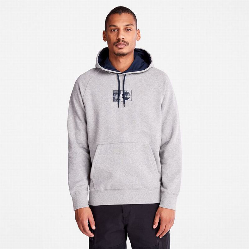 Grey Timberland Nature Needs Heroes Hoodie | 31092914