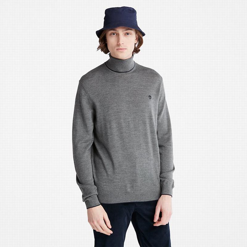 Grey Timberland Nissitissit River Merino Sweaters | 70452983