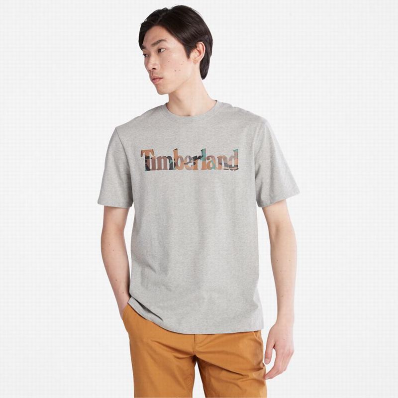 Grey Timberland Organic Cotton Utility T-Shirts | 96559504