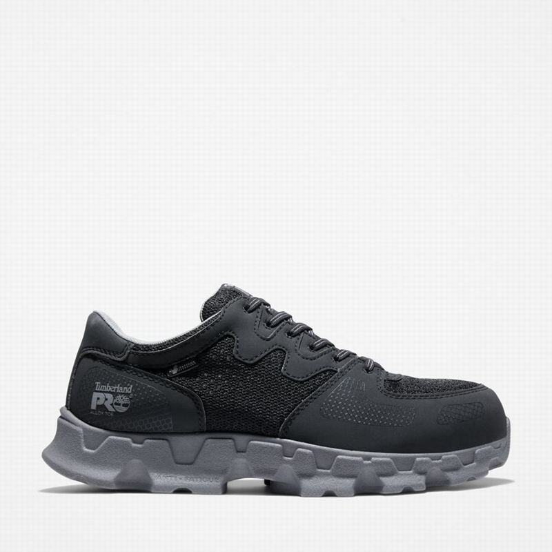 Grey Timberland PRO Powertrain Alloy Toe Work Shoes | 6975409