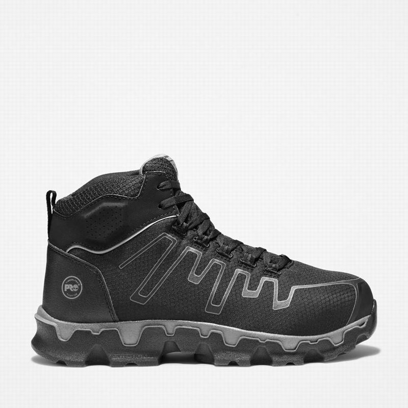 Grey Timberland PRO Powertrain Sport Alloy Toe Sneaker Work Boots | 47414866