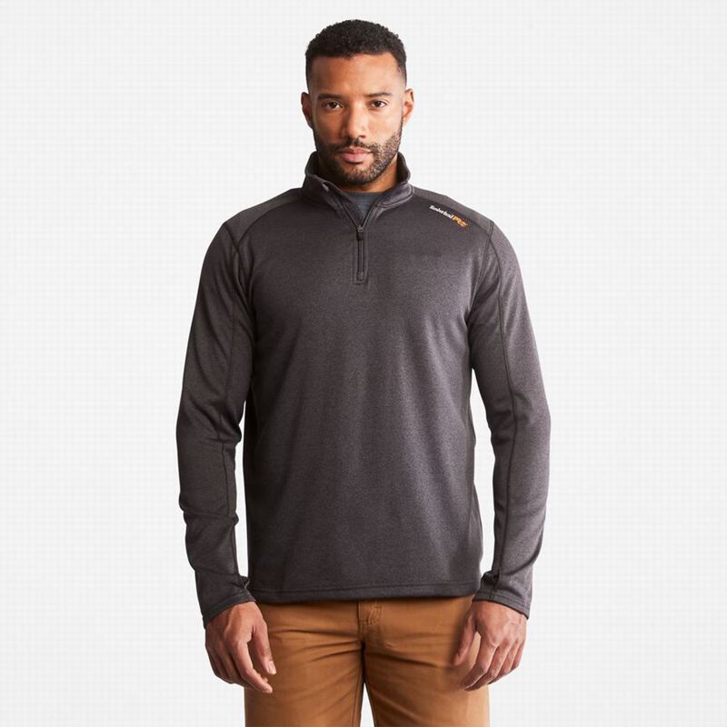 Grey Timberland PRO Understory Quarter-Zip Fleece Long Sleeve | 91235691
