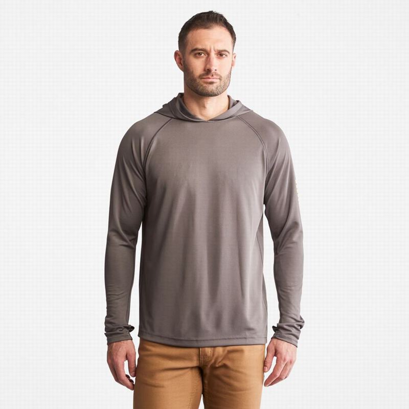 Grey Timberland PRO Wicking Good Hoodie | 26378869