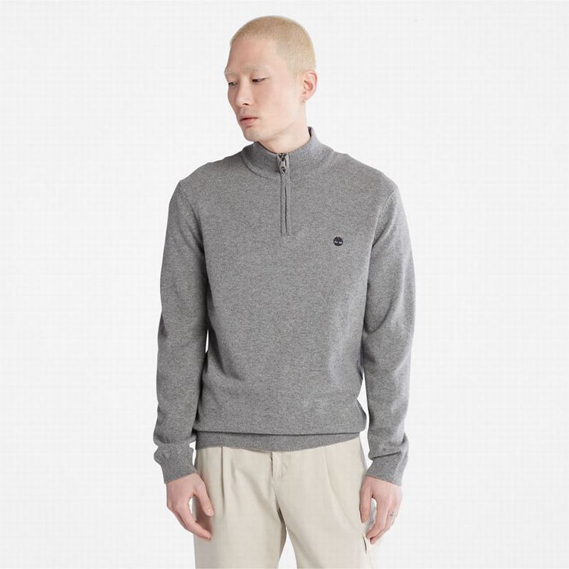 Grey Timberland Phillips Brook Lambswool Sweaters | 79015479