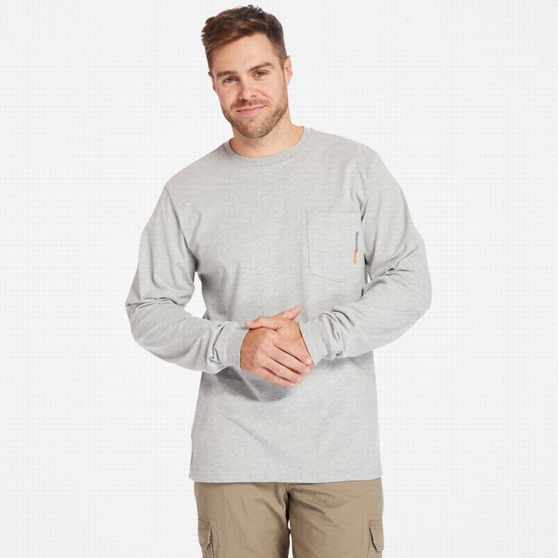 Grey Timberland Photographic Print LS Long Sleeve | 2735811