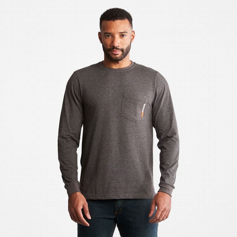 Grey Timberland Photographic Print LS Long Sleeve | 55902989