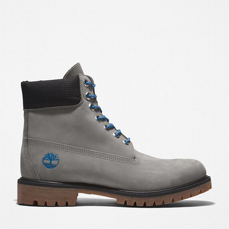 Grey Timberland Premium 6 Inch Boots | 58399119