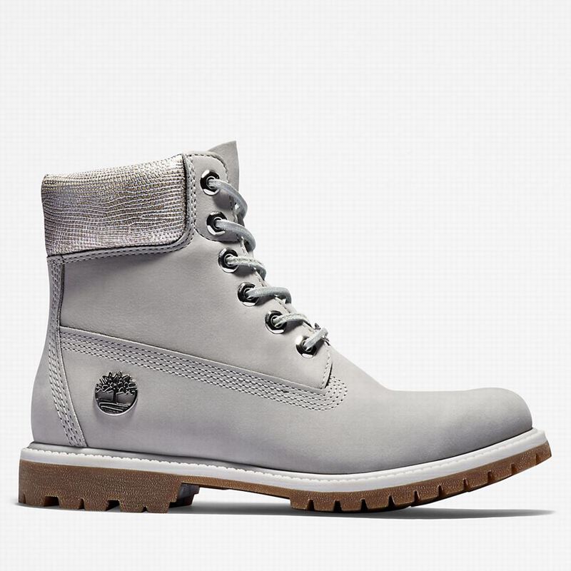 Grey Timberland Premium 6 Inch Boots | 88440766