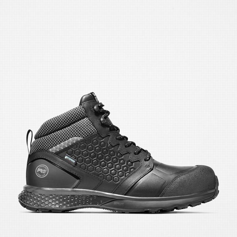 Grey Timberland Reaxion Composite Toe Waterproof Work Boots | 59032014