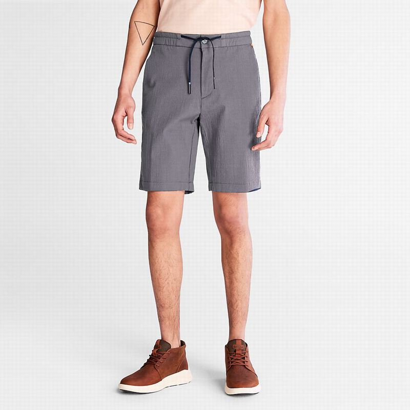 Grey Timberland Squam Lake Seersucker Shorts | 54293900