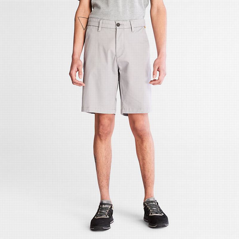 Grey Timberland Squam Lake Stretch Chino Shorts | 29714617